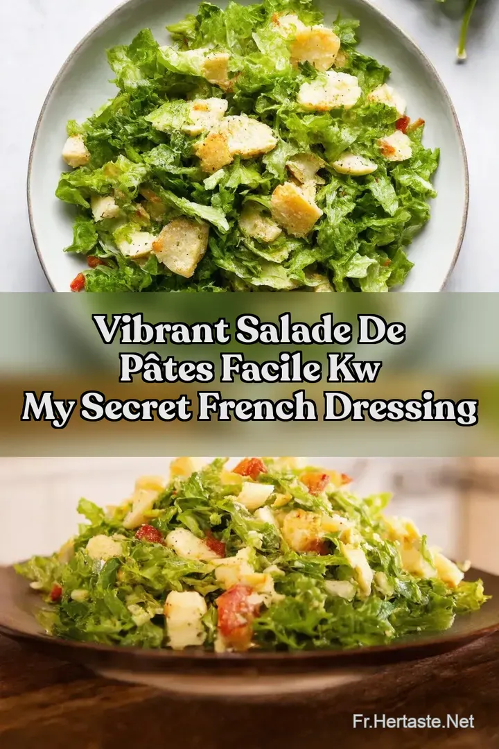 Vibrant Salade de P&acirc;tes Facile kw My Secret French Dressing