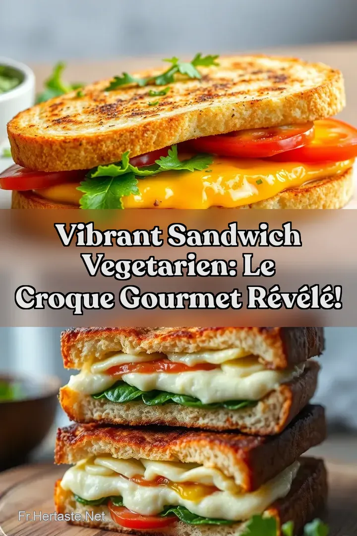 Vibrant Sandwich Vegetarien: Le Croque Gourmet R&eacute;v&eacute;l&eacute;!