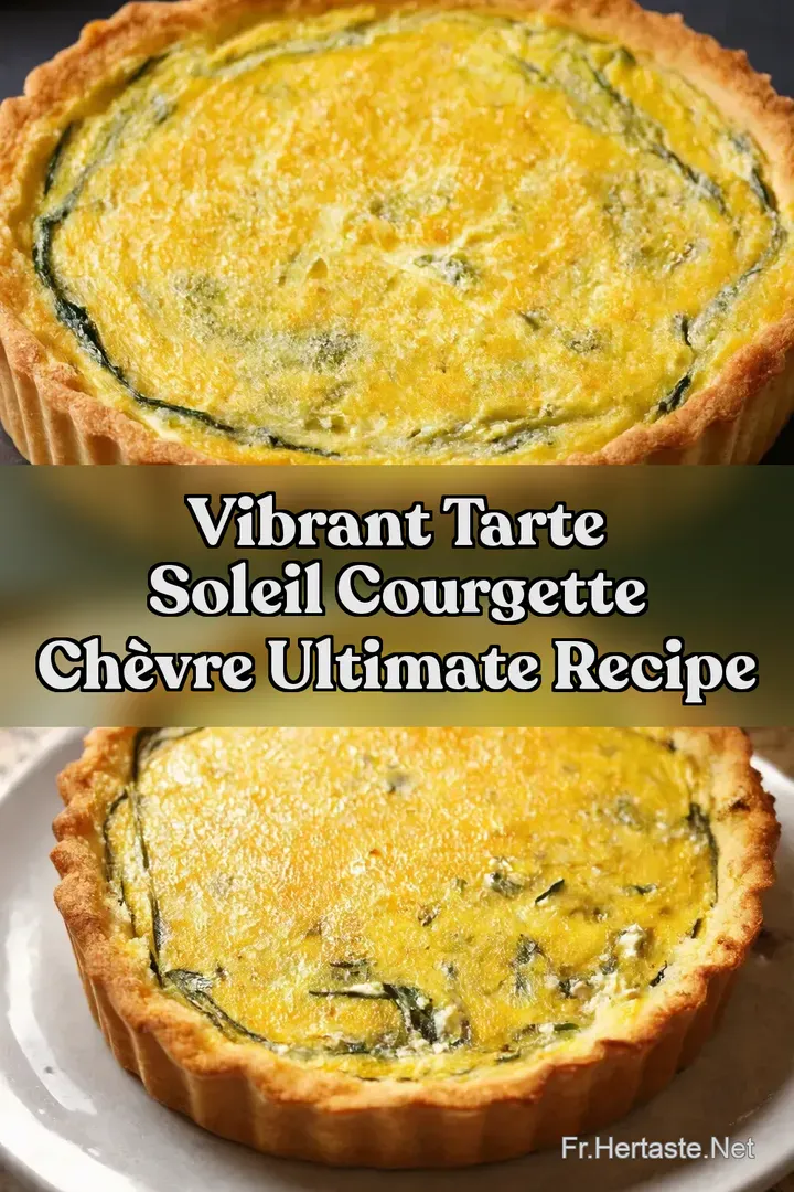 Vibrant Tarte Soleil Courgette Ch&egrave;vre Ultimate Recipe