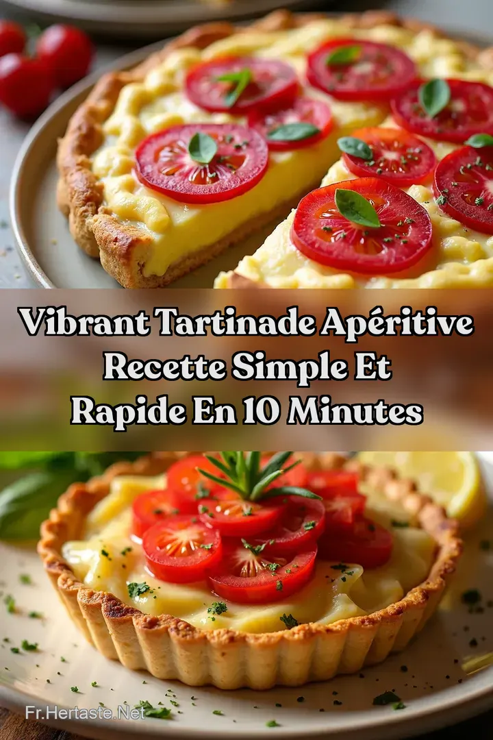 Vibrant Tartinade Ap&eacute;ritive Recette Simple et Rapide En 10 Minutes