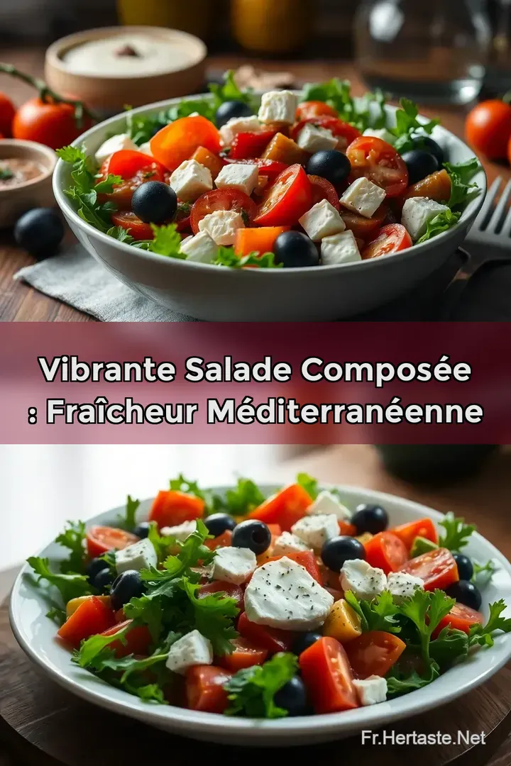 Vibrante Salade Compos&eacute;e : Fra&icirc;cheur M&eacute;diterran&eacute;enne