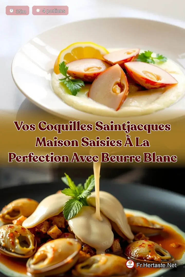 Vos Coquilles SaintJacques Maison Saisies &agrave; la Perfection avec Beurre Blanc