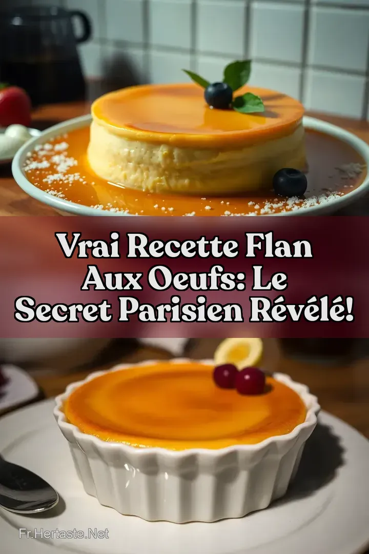 Vrai Recette Flan aux Oeufs: Le Secret Parisien R&eacute;v&eacute;l&eacute;!