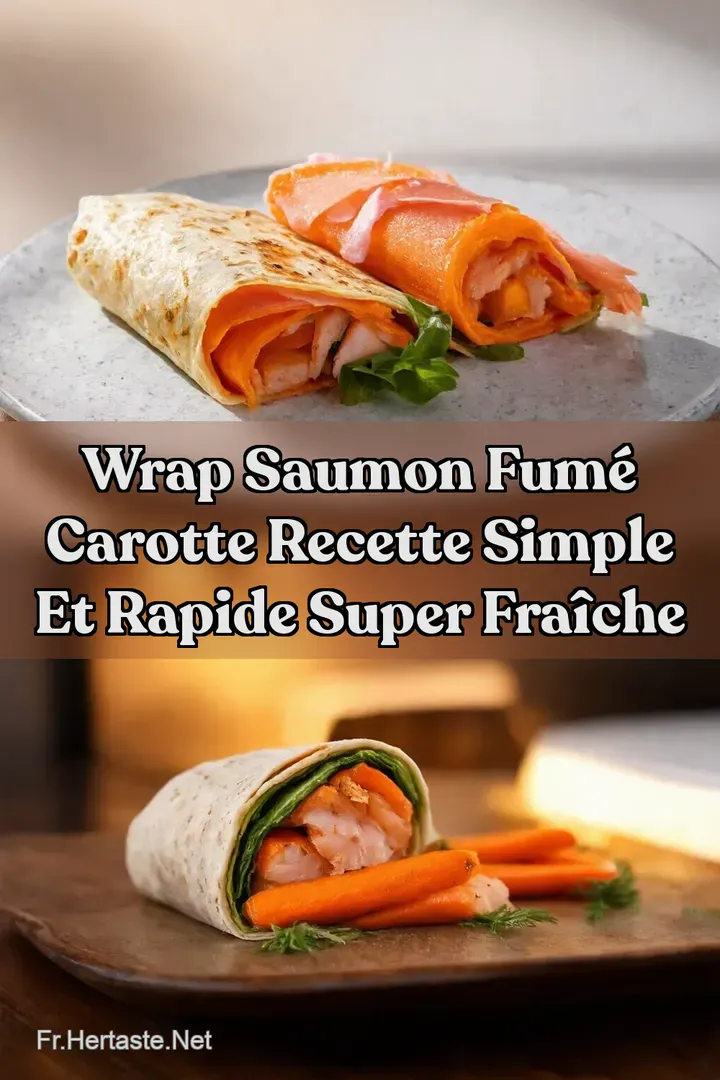Wrap Saumon Fum&eacute; Carotte Recette Simple et Rapide Super Fra&icirc;che