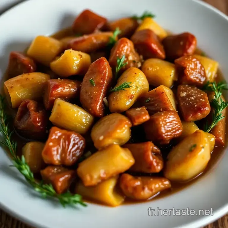 Aiguillettes De Canard Saut&eacute;es &Agrave; La Po&ecirc;le Avec Sauce Au Vin Rouge presentation