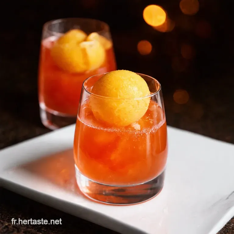 Aperol Spritz Sorbet Un Avantgo&ucirc;t De L&eacute;t&eacute; presentation