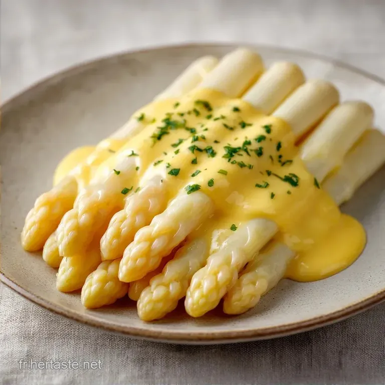 Asperges Blanches Chaudes et Sauce Mousseline