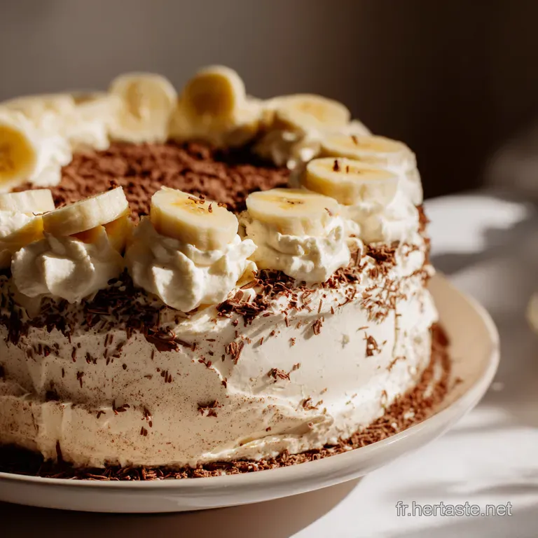 Banana Queen: Le Cake Banane Couronn&eacute; De Chocolat presentation
