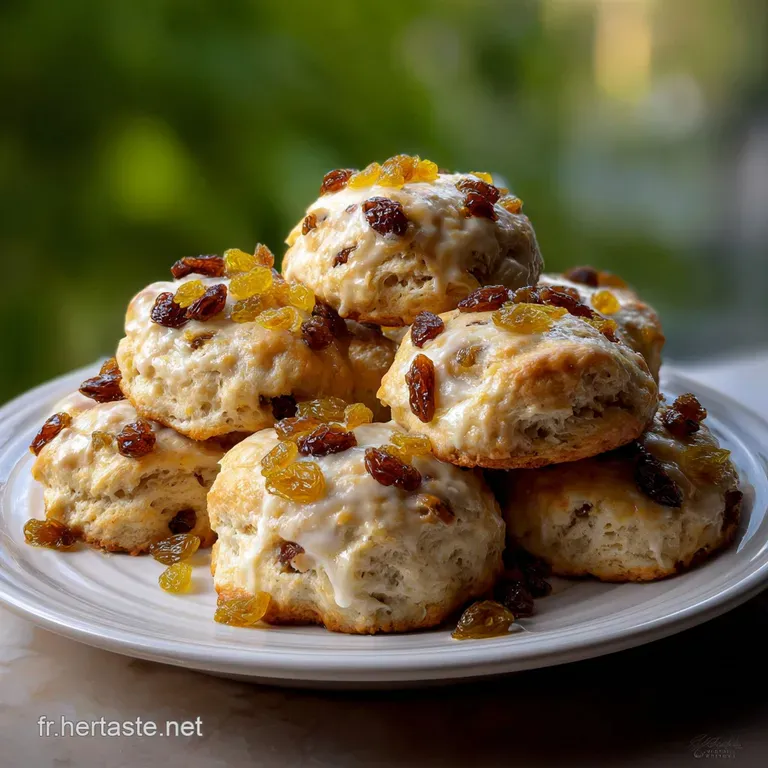Biscuits Yaourt Raisins Secs : Les Ptits Nuages Faciles presentation