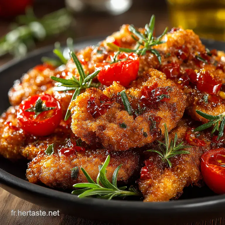 Blancs De Poulet &Agrave; La Cr&egrave;me De Tomate presentation
