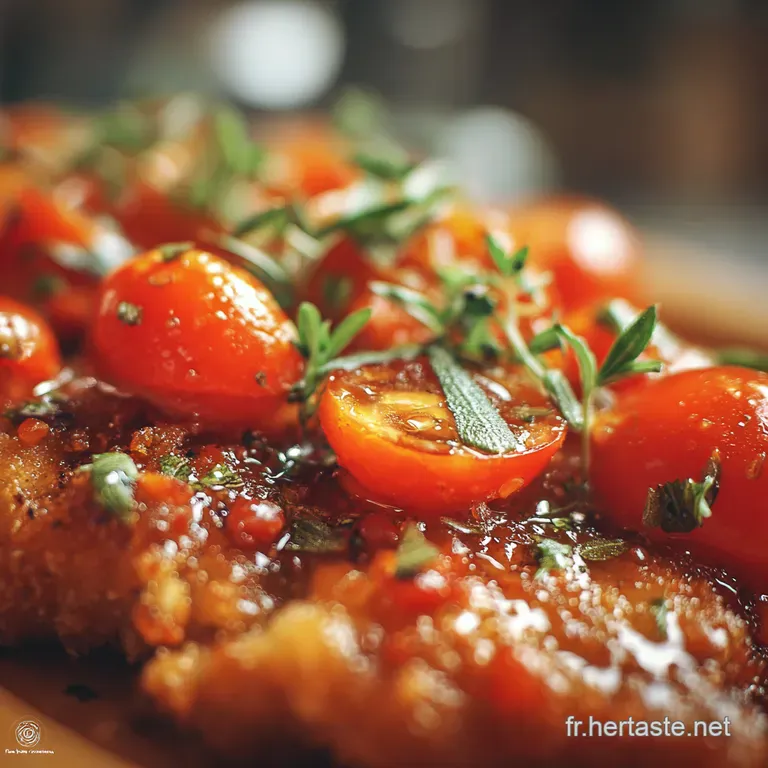 Blancs de Poulet &agrave; la Cr&egrave;me de Tomate