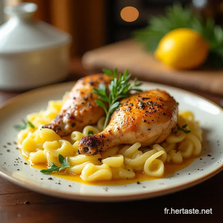 Blancs De Poulet &Agrave; Lail Et Au Citron presentation