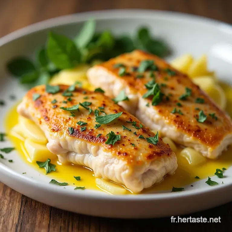 Blancs de Poulet &agrave; lAil et au Citron