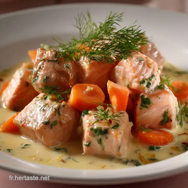 Blanquette de Saumon L&egrave;gre Notre Version L&eacute;g&egrave;re aux Petits L&eacute;gumes