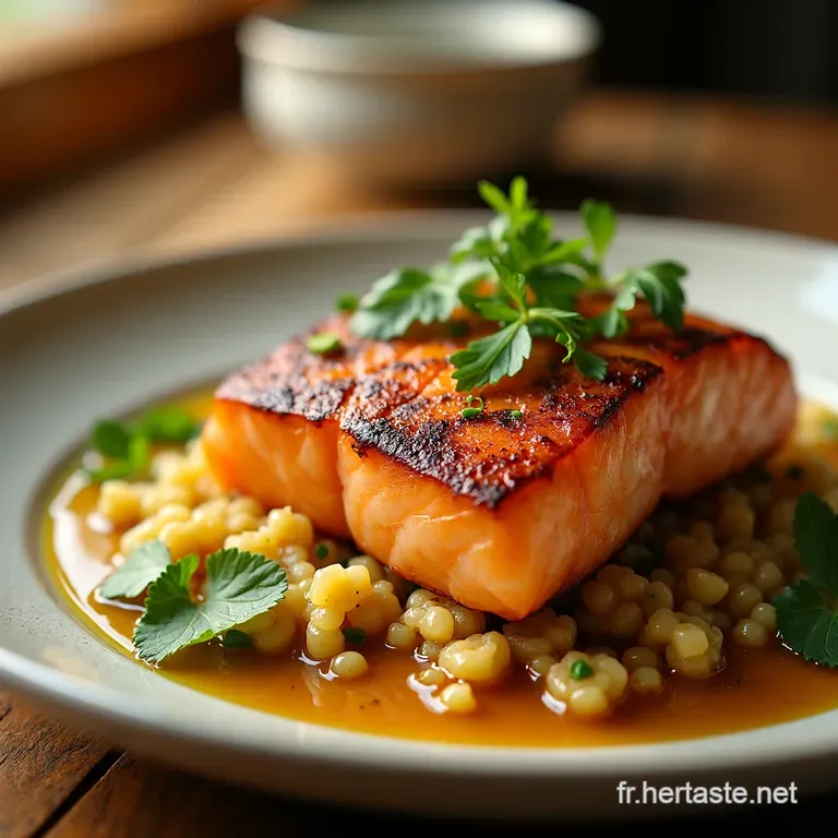 Bol Vitalit&eacute; Turbo Saumon Grill&eacute; Quinoa Et Curcuma presentation