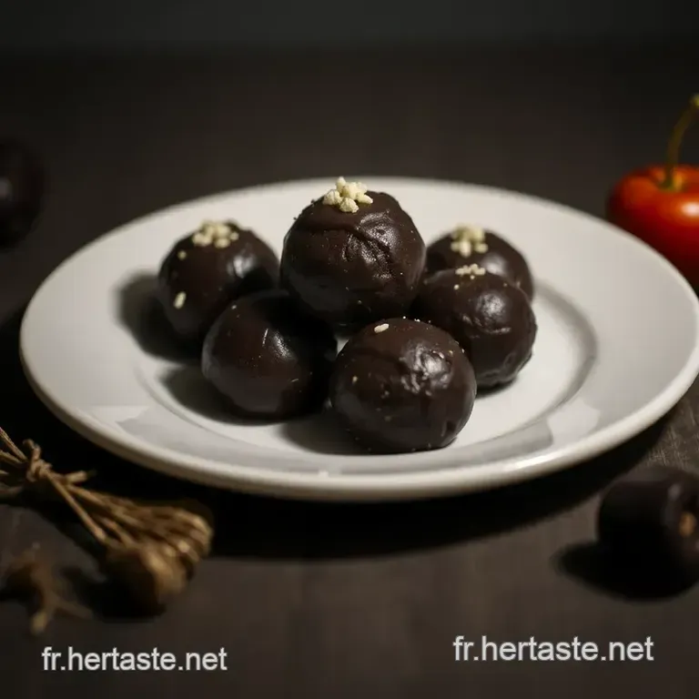 Bonbons T&ecirc;te De N&egrave;gre : D&eacute;lices Au Chocolat Et &Agrave; La Noix De Coco presentation