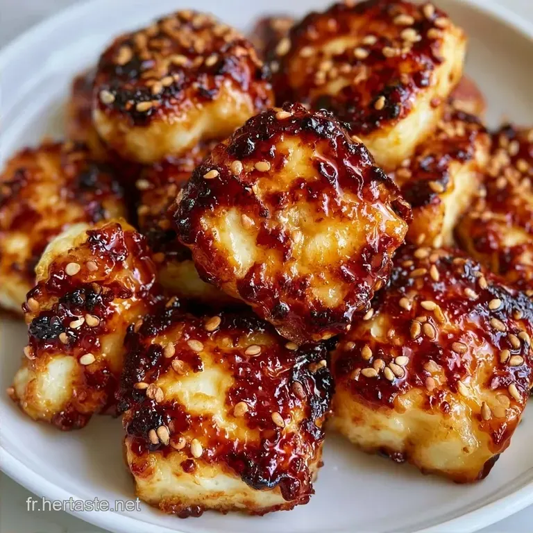 Bouch&eacute;es de Halloumi Croustillantes au Miel &Eacute;pic&eacute;