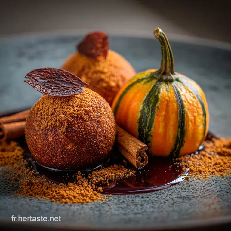 Boules de Citrouille et Sp&eacute;culoos les Truffes dAutomne sans cuisson