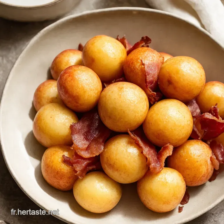 Boules de Pomme de Terre Croustillantes au Bacon et Fromage