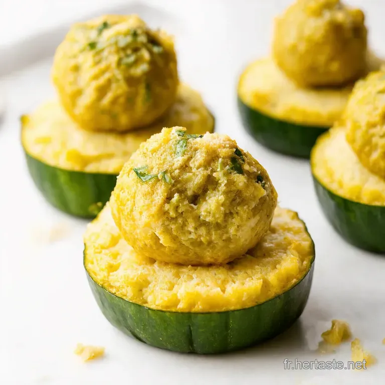Boulettes de Courgettes au Parmesan et Sauce Fra&icirc;che