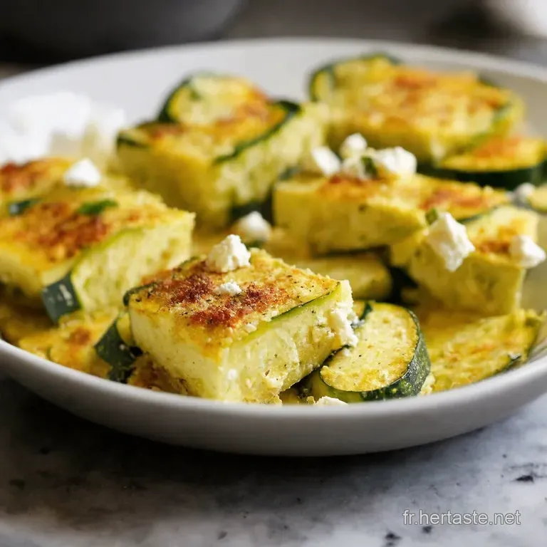 Bricks Croustillantes Courgette Et Feta presentation