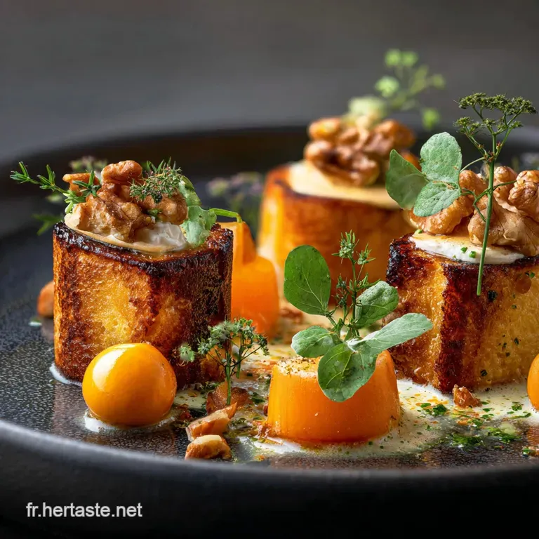 Le Tr&eacute;sor Dautomne Brioche Fil&eacute;e Butternut Ch&egrave;vre Et Muscade presentation