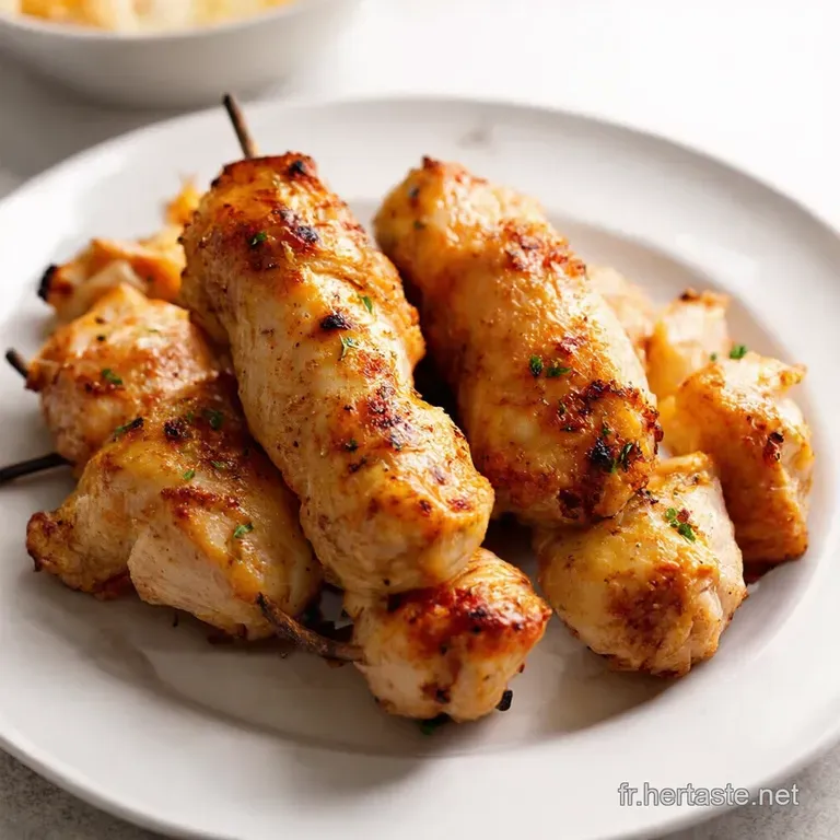 Brochettes de Poulet Marin&eacute;es Express Saveurs Soleil