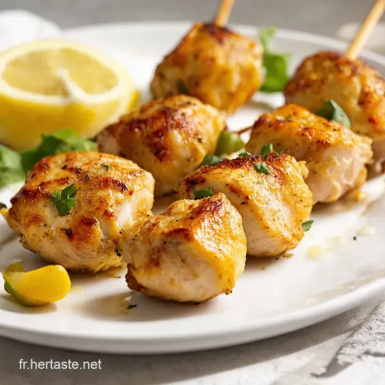 Brochettes de Poulet Marin&eacute;es L&eacute;gumes du Soleil