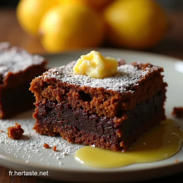 Brownies Fudgy Citronpistache Le Secret Croquant Dun Go&ucirc;ter R&eacute;ussi presentation