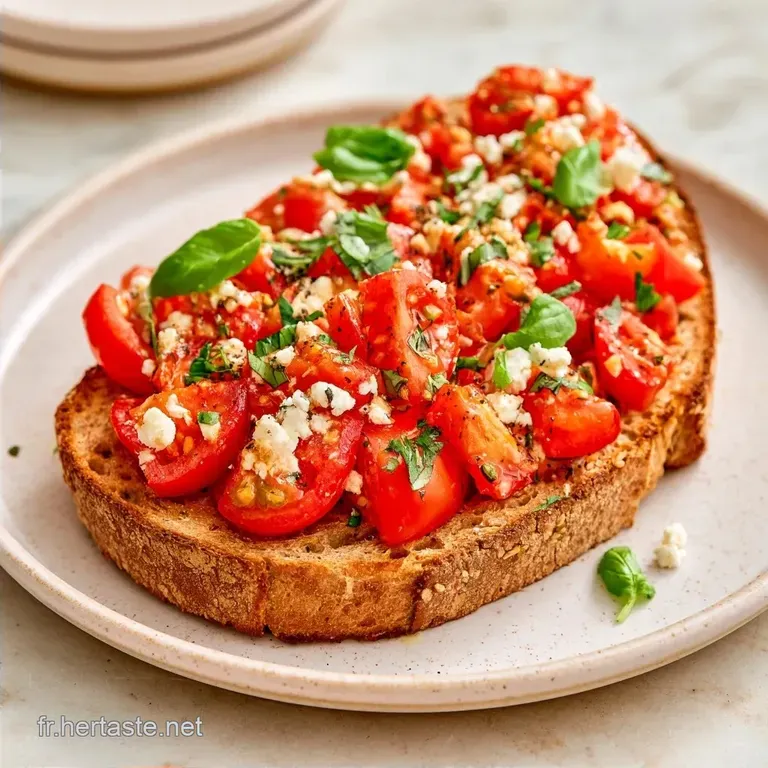 Bruschettes M&eacute;diterran&eacute;ennes aux Tomates Cerises