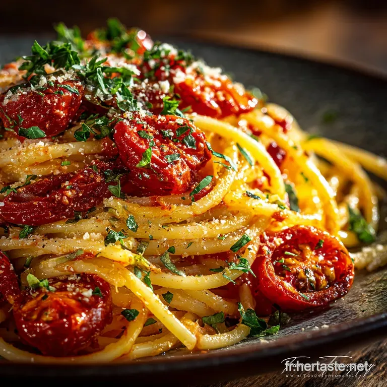 Bucatini alla Romana R&eacute;invent&eacute;s Le Puits de Saveurs &agrave; la Tomate