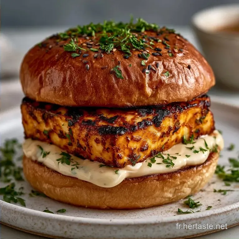 Burger De Halloumi Grill&eacute; au Sirop d &Eacute;rable