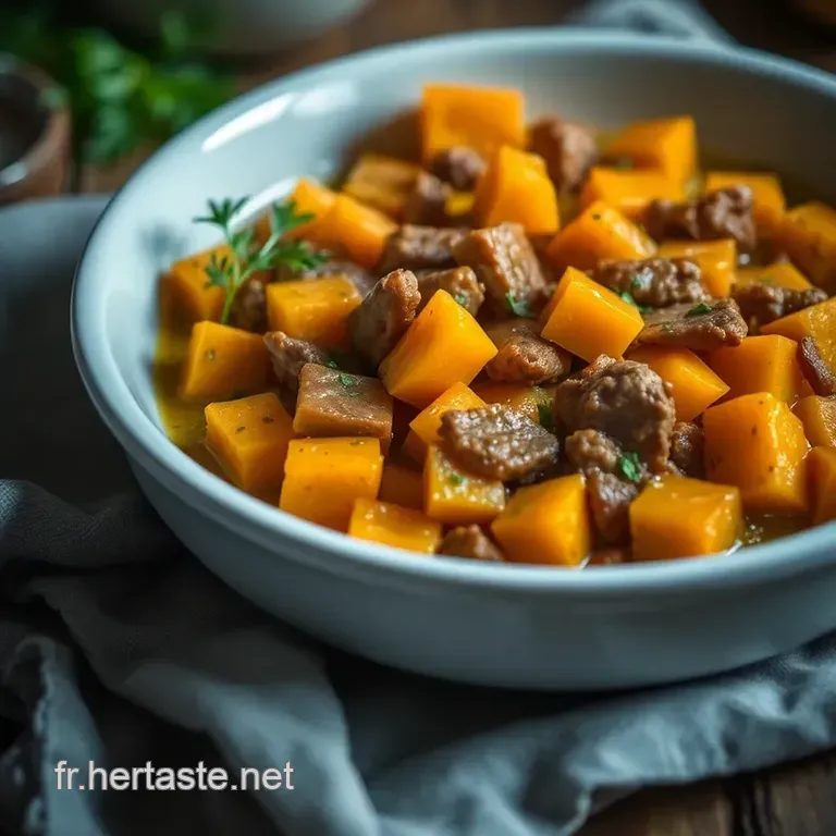 Butternut Farcie &Agrave; La Viande Hach&eacute;e : Une &Eacute;vasion Gourmande presentation