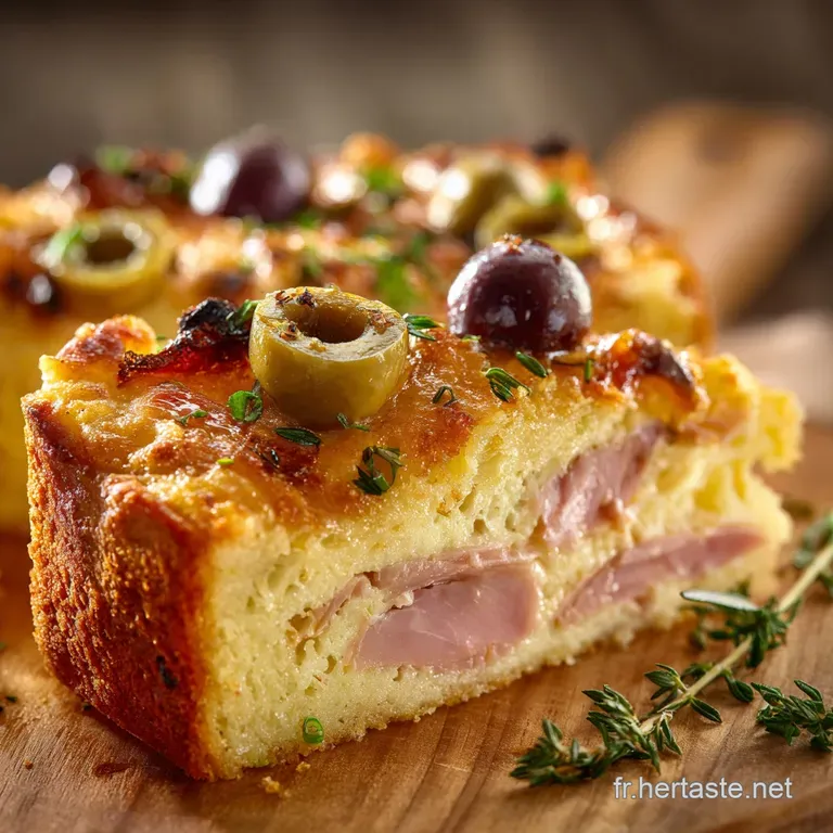 Cake Léger au Jambon et Olives Moelleux Facile et Idéal Apéritif