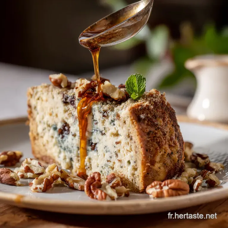 Le Cake Aveyronnais Roquefort Cr&eacute;meux Et Noix Croquantes presentation