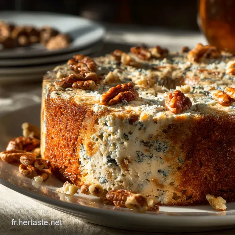 Le Cake Aveyronnais Roquefort Cr&eacute;meux et Noix Croquantes