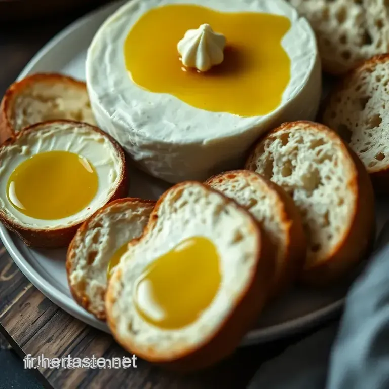 Camembert R&ocirc;ti Au Miel : Un D&eacute;lice Fromager Au Miel presentation