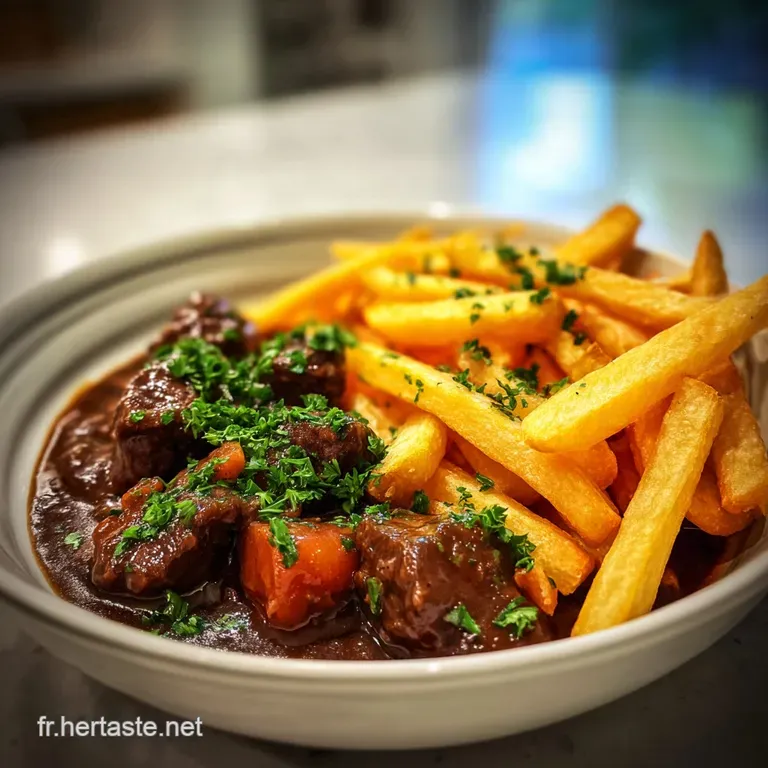 Carbonade Flamande Authentique et Frites Croustillantes