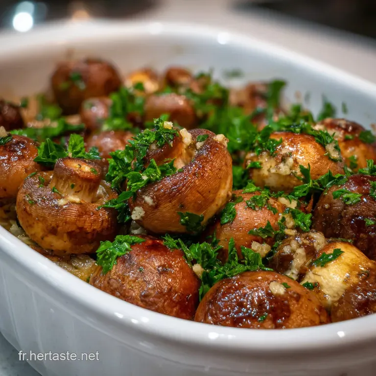 Champignons Ail Persil Four : R&ocirc;tis &agrave; lAil et Persil Frais