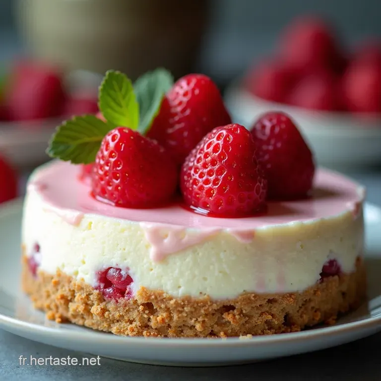 Cheesecake aux Fraises Express