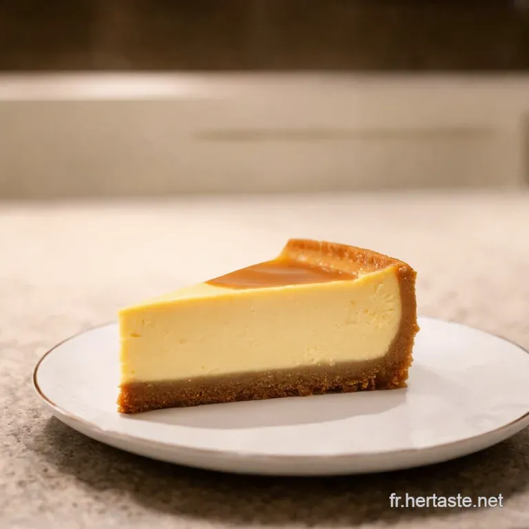 Cheesecake Caramel Beurre Sal&eacute; French Kiss presentation