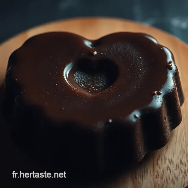 Chocolat en c&oelig;ur fondant : Un d&eacute;lice chocolat&eacute; au c&oelig;ur coulissant