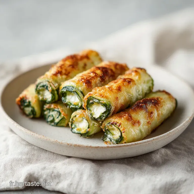 Cigares de Courgette croustillants &agrave; la Feta