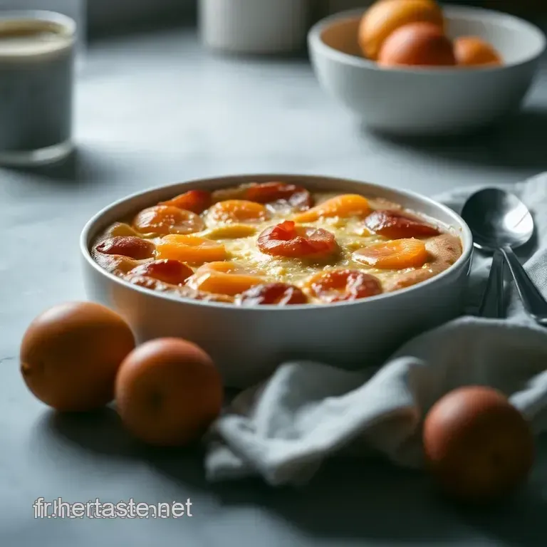 Clafoutis Abricot : Douceur De L &eacute;t&eacute; En Un Dessert presentation