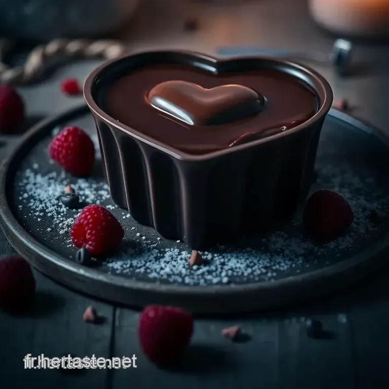 C&oelig;urs Chocolat Fondants En Moule Silicone Coeur presentation