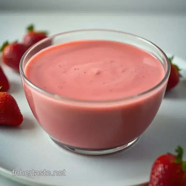 Coulis De Fraise &Eacute;clatant: Un Soleil Rouge Dans Votre Assiette presentation