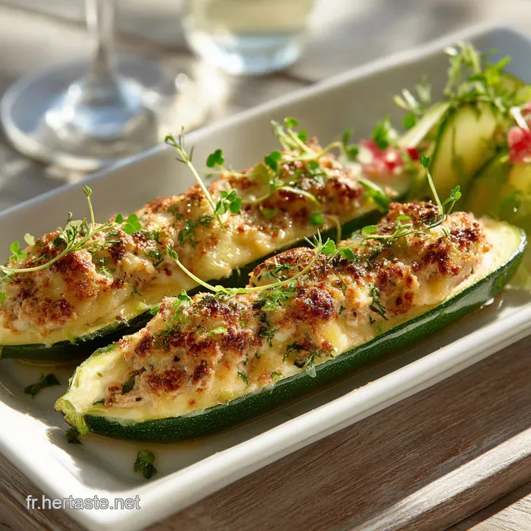 Courgettes Farcies Au Thon Et Fromage Frais : Lincontournable De La Cuisine D&eacute;t&eacute; presentation