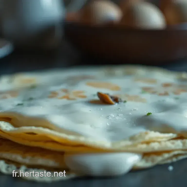Cr&ecirc;pes aux Champignons Savoureuses