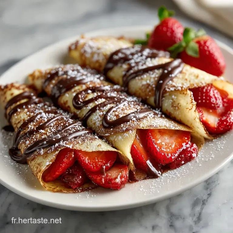 Cr&ecirc;pes Chocolat et Fraises: Cr&egrave;me Onctueuse