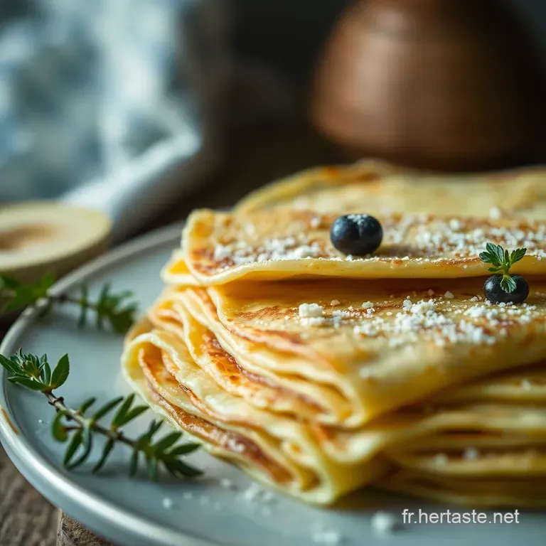 Cr&ecirc;pes V&eacute;ganes Aux Graines De Lin: Un Matin Tout Doux! presentation